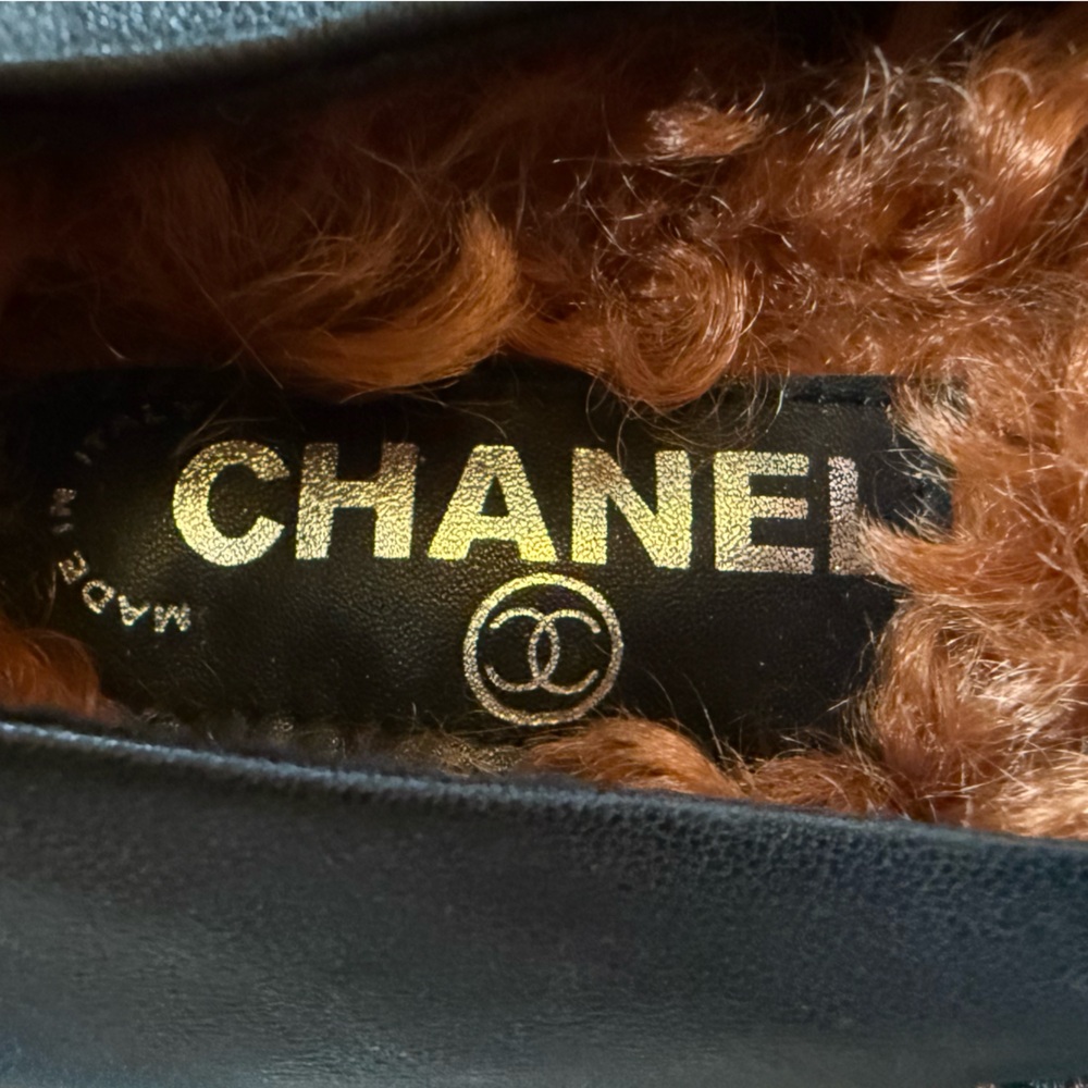 Chanel fur Flats sz 35 - Picture 5 of 6